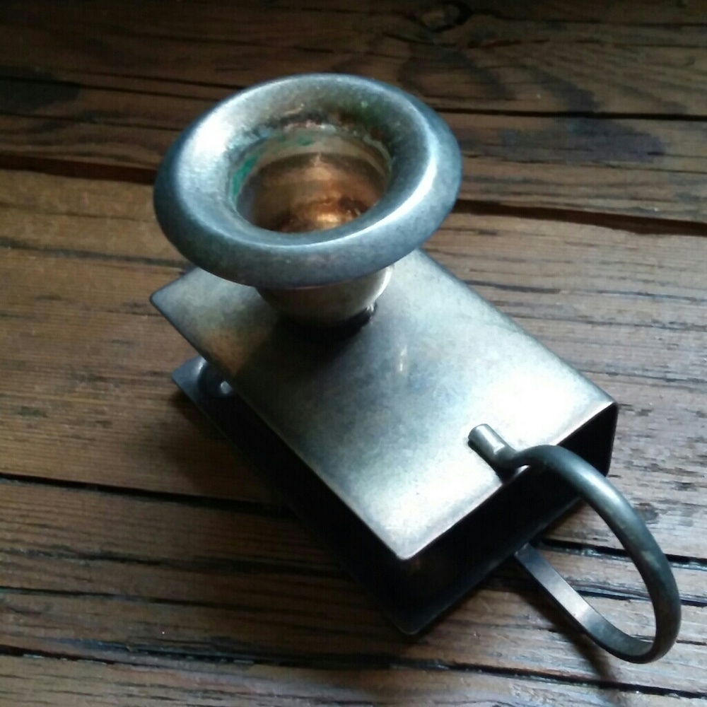 Vintage match and candle holder